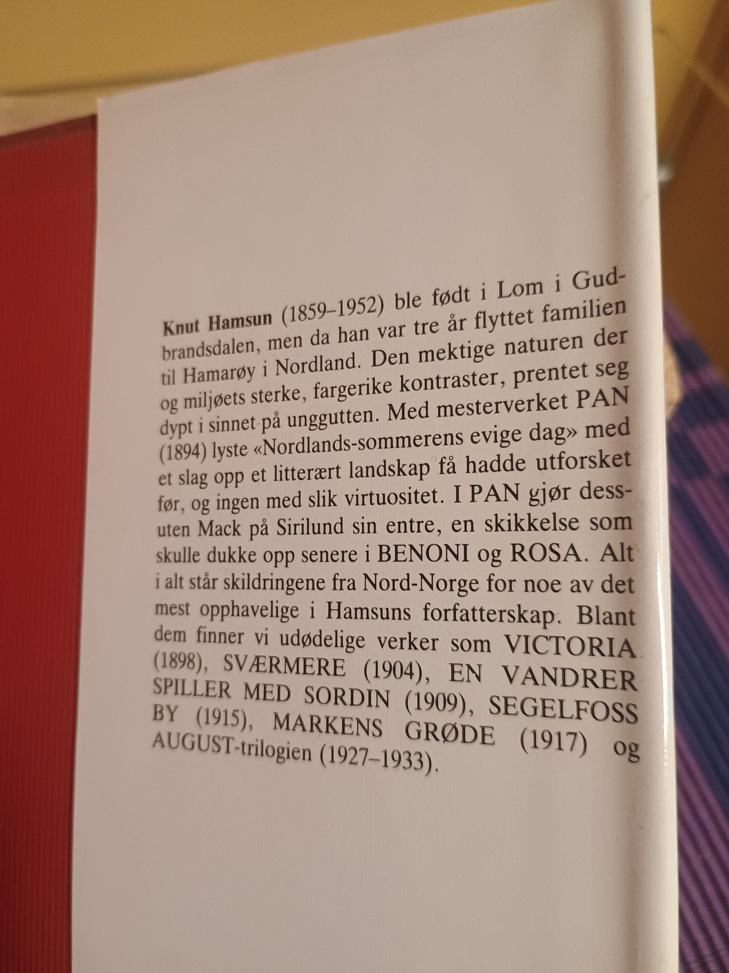 Rosa, Knut Hamsun