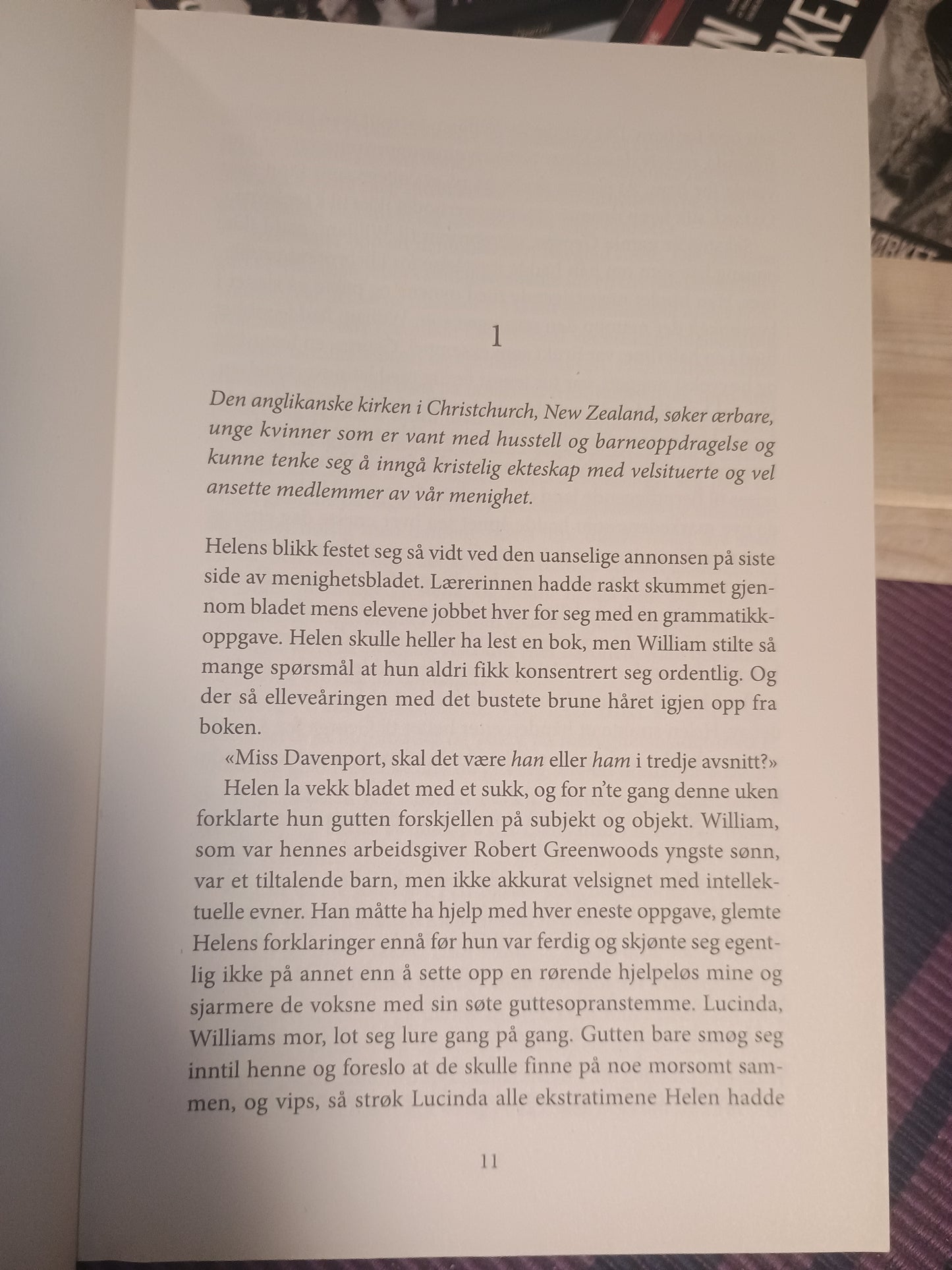 Den lange hvite skyens land, Sarah Lark