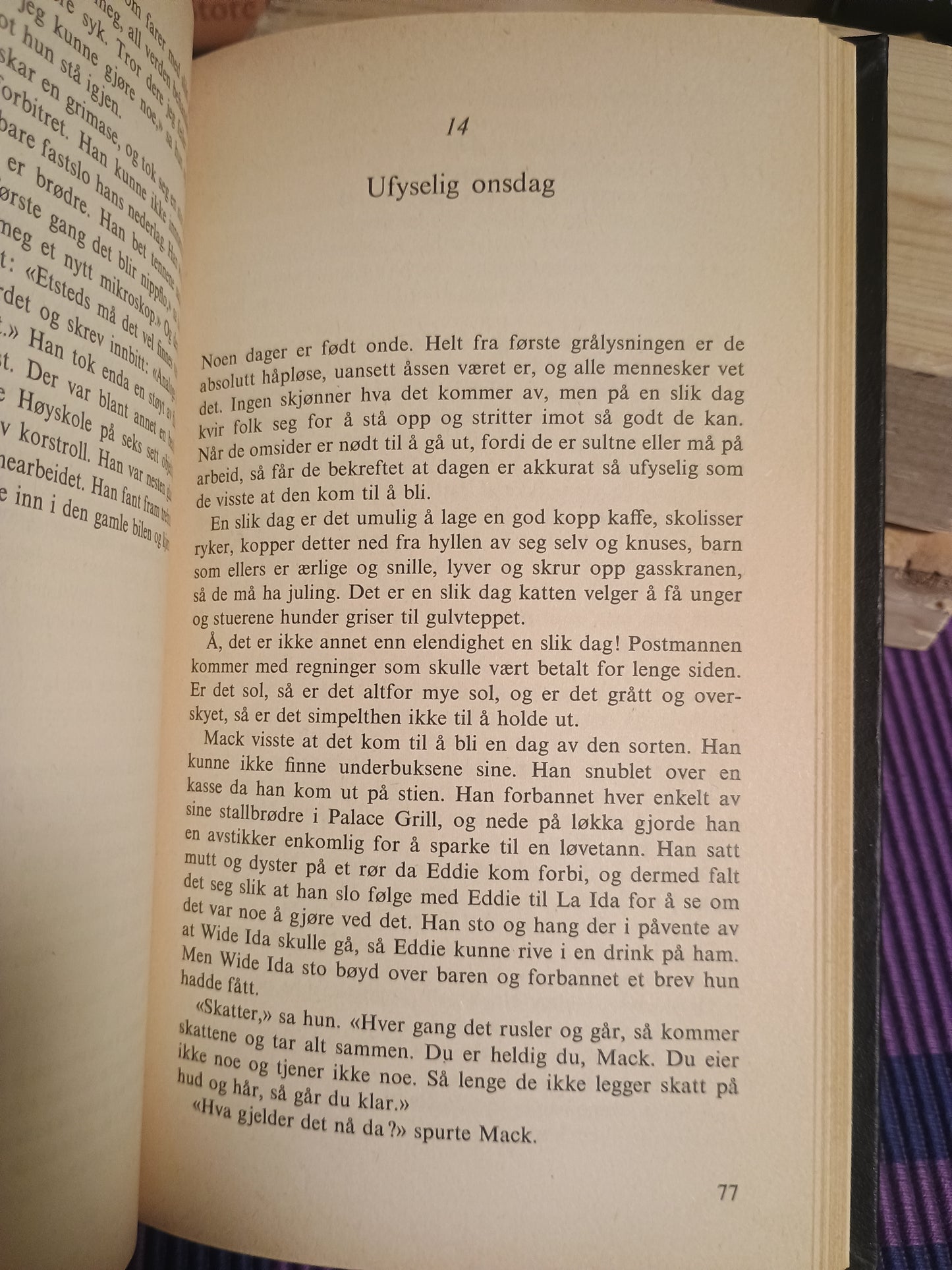 Alle tiders torsdag. John Steinbeck