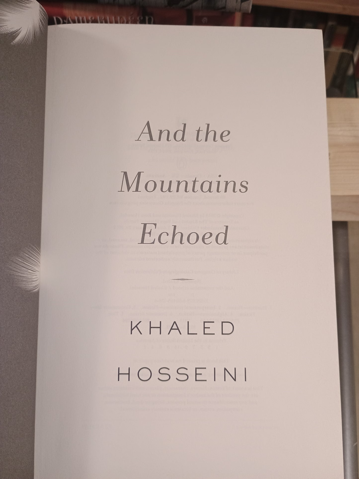 And the Mountains Echoed, Khaled Hosseini