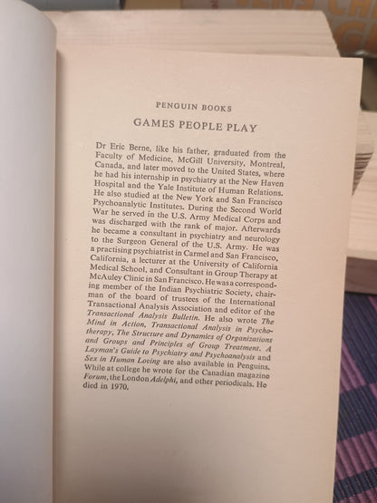 Games people play, Eric Berne M.D.