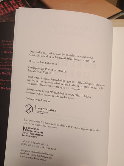 Kveldens ubehag, Marielle Lucas Rijneveld