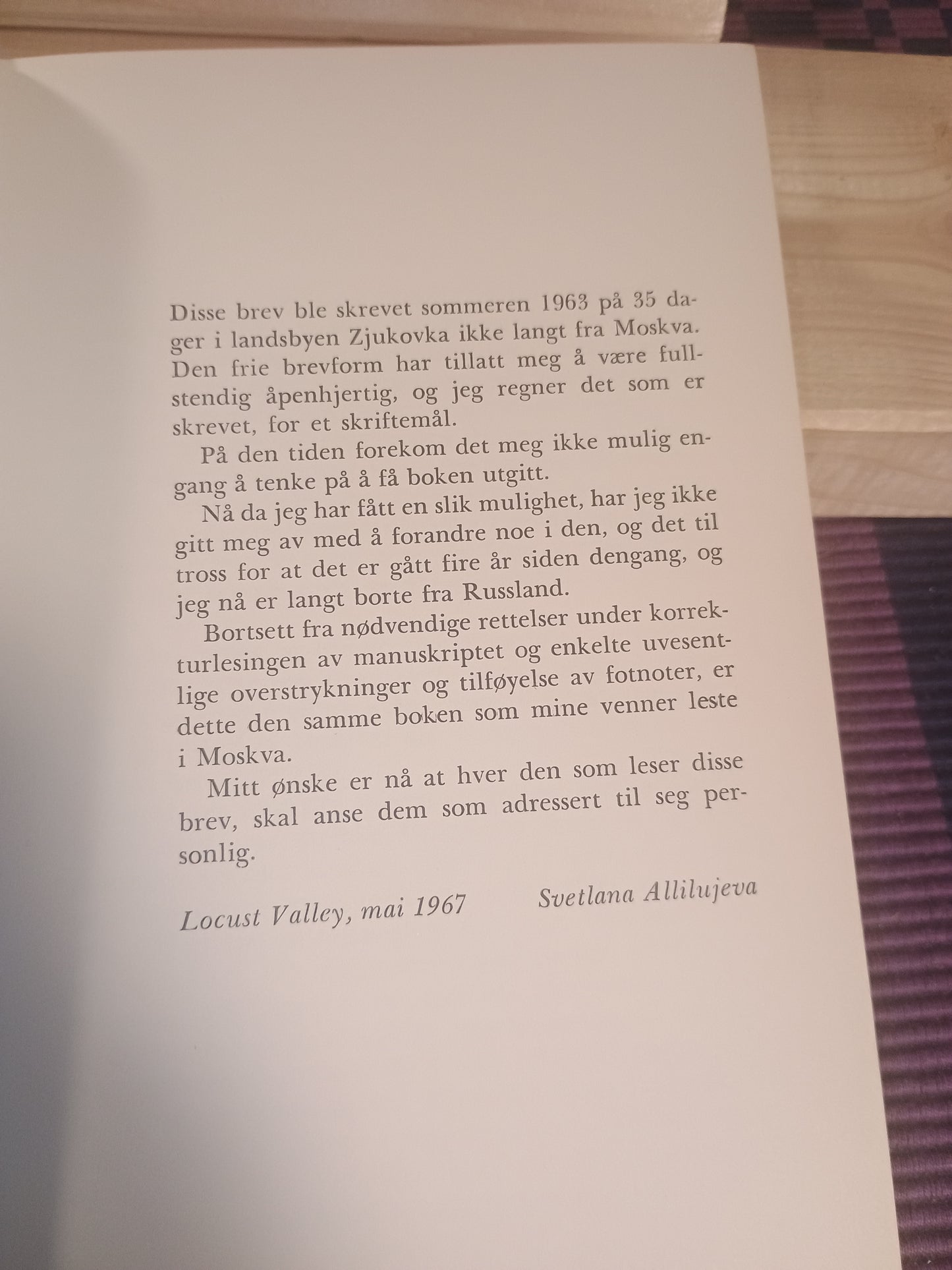 Brev til en venn, Svetlana Allilujeva