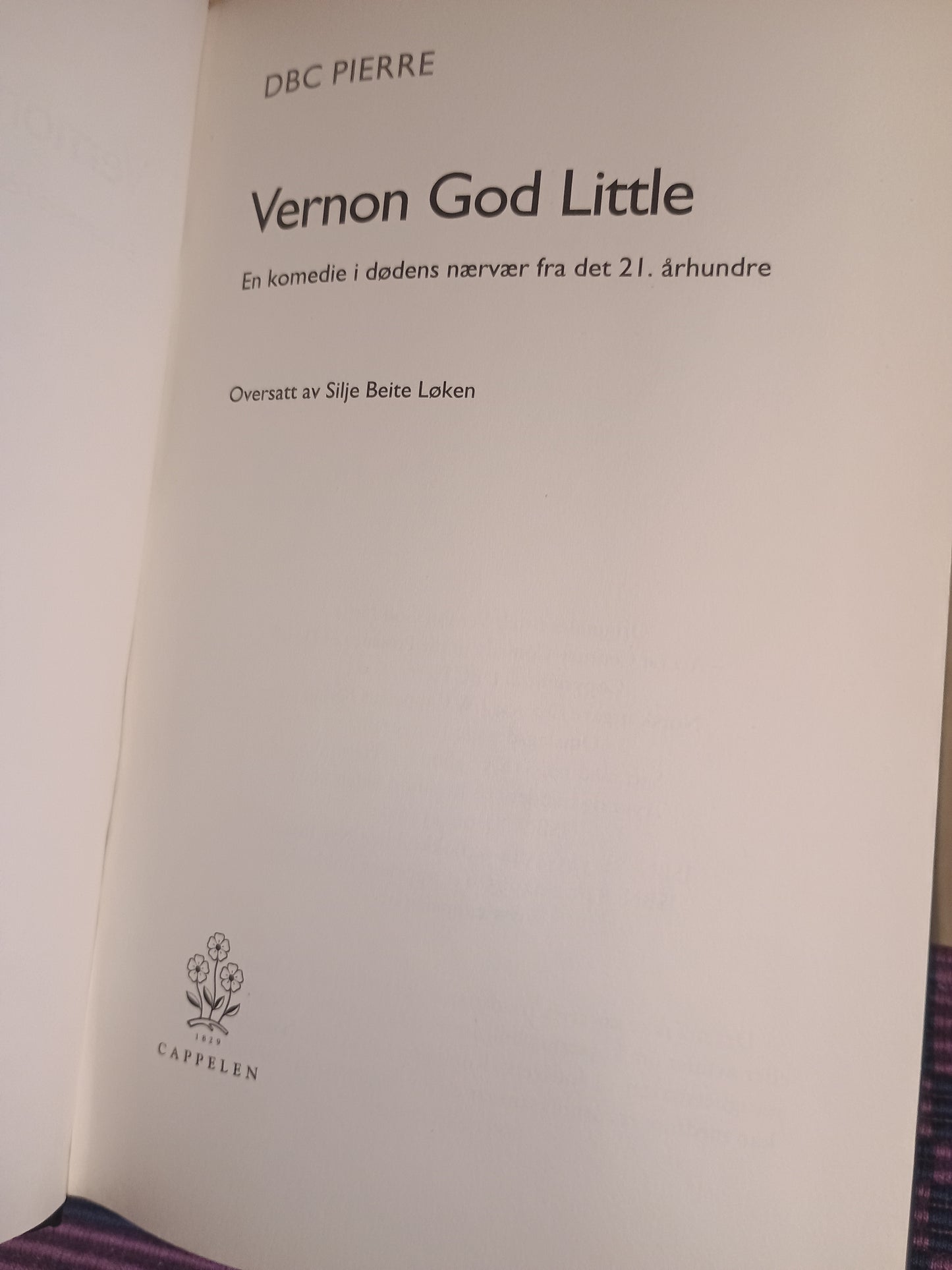 Vernon God Little, DBC Pierre