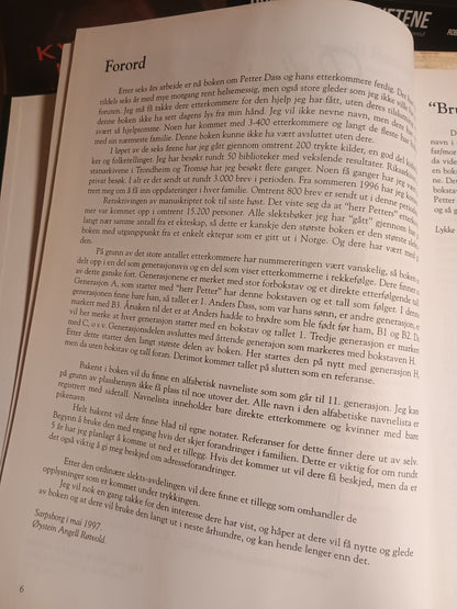 Ættebok for Pettersen Dass og hans hustru Margrethe Andersdatter, Øystein Angell Røtvold