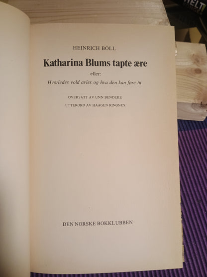 Katharina Blums tapte ære, Heinrich Böll