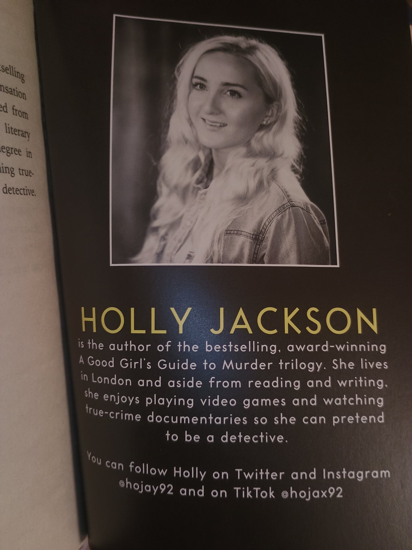 Five survive, Holly Jackson