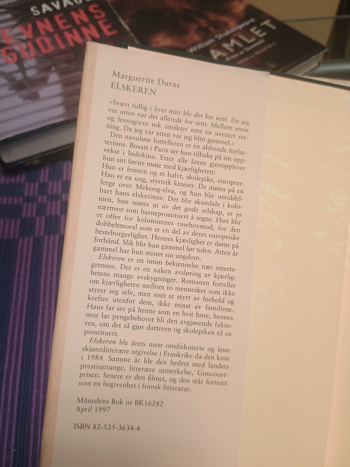 Elskeren, Marguerite Duras
