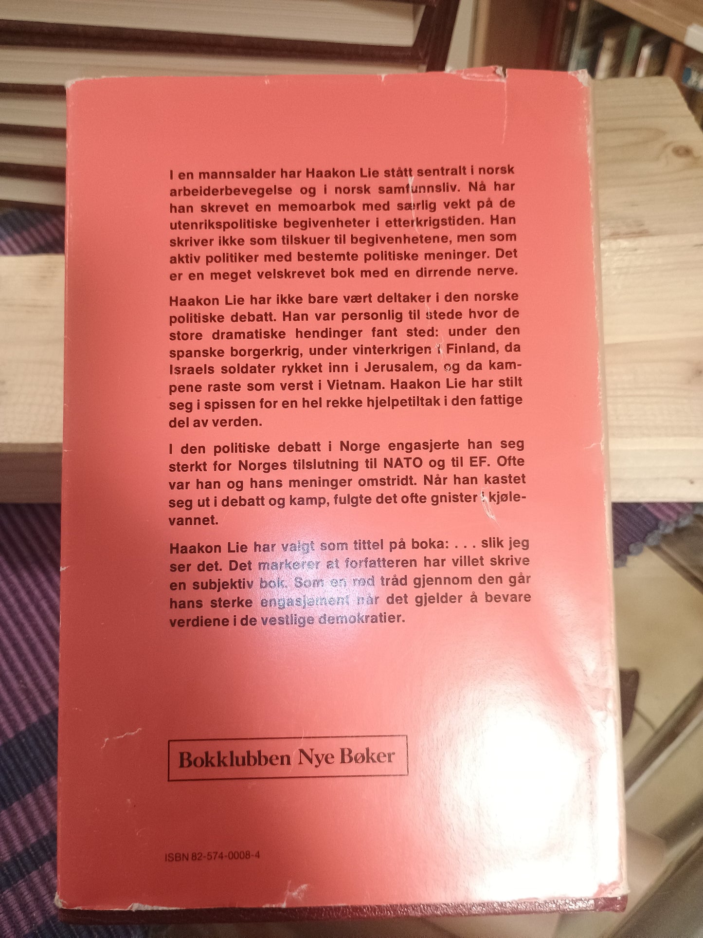 ....slik jeg ser det. Haakon Lie