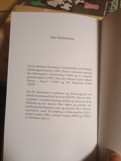 Forskeren i forskningsprosjektet. Cecilie B. Neumann og Iver B. Neumann