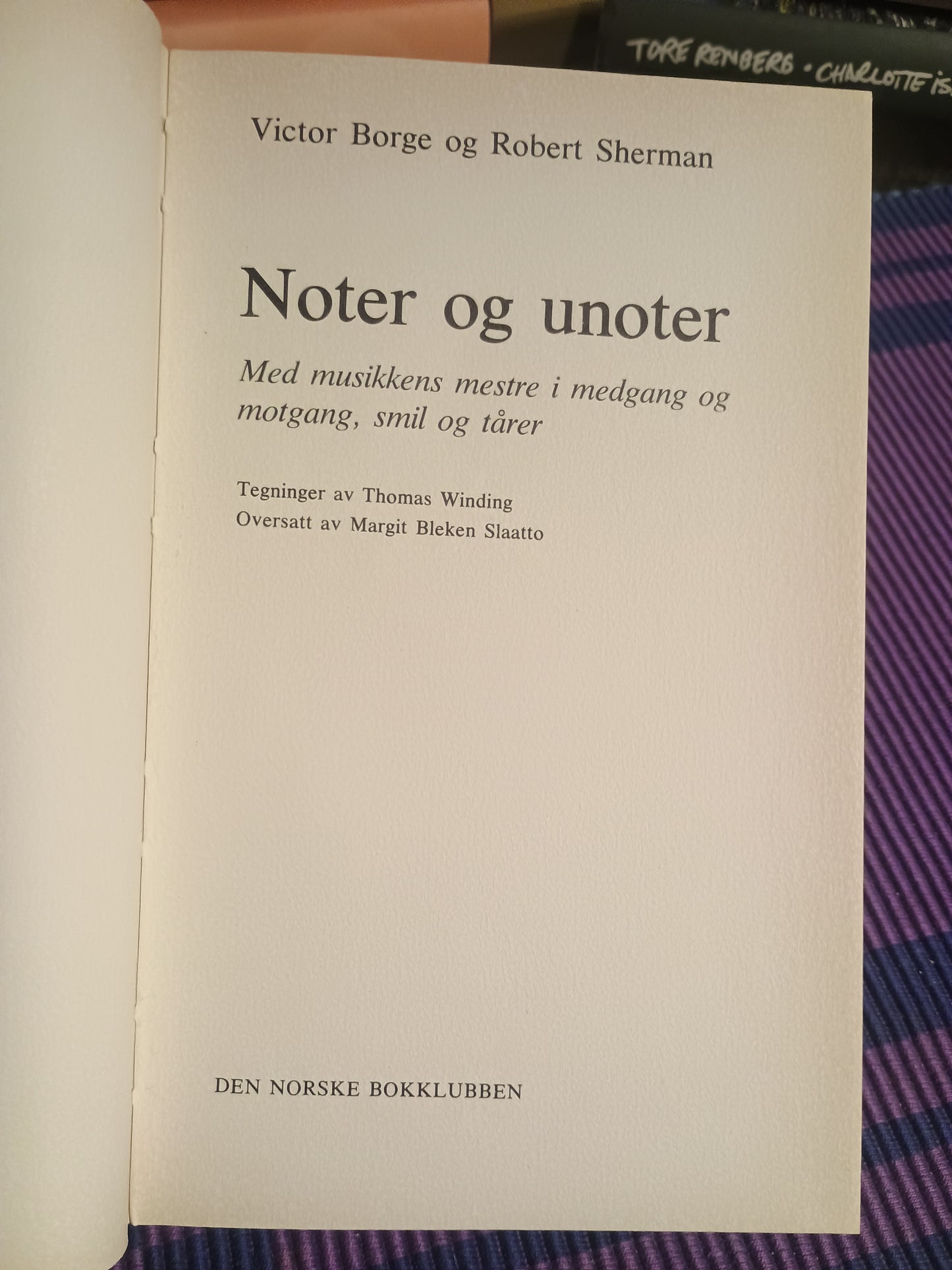 Noter og unoter, Victor Borge