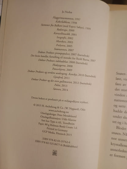 Blod på snø, Jo Nesbø