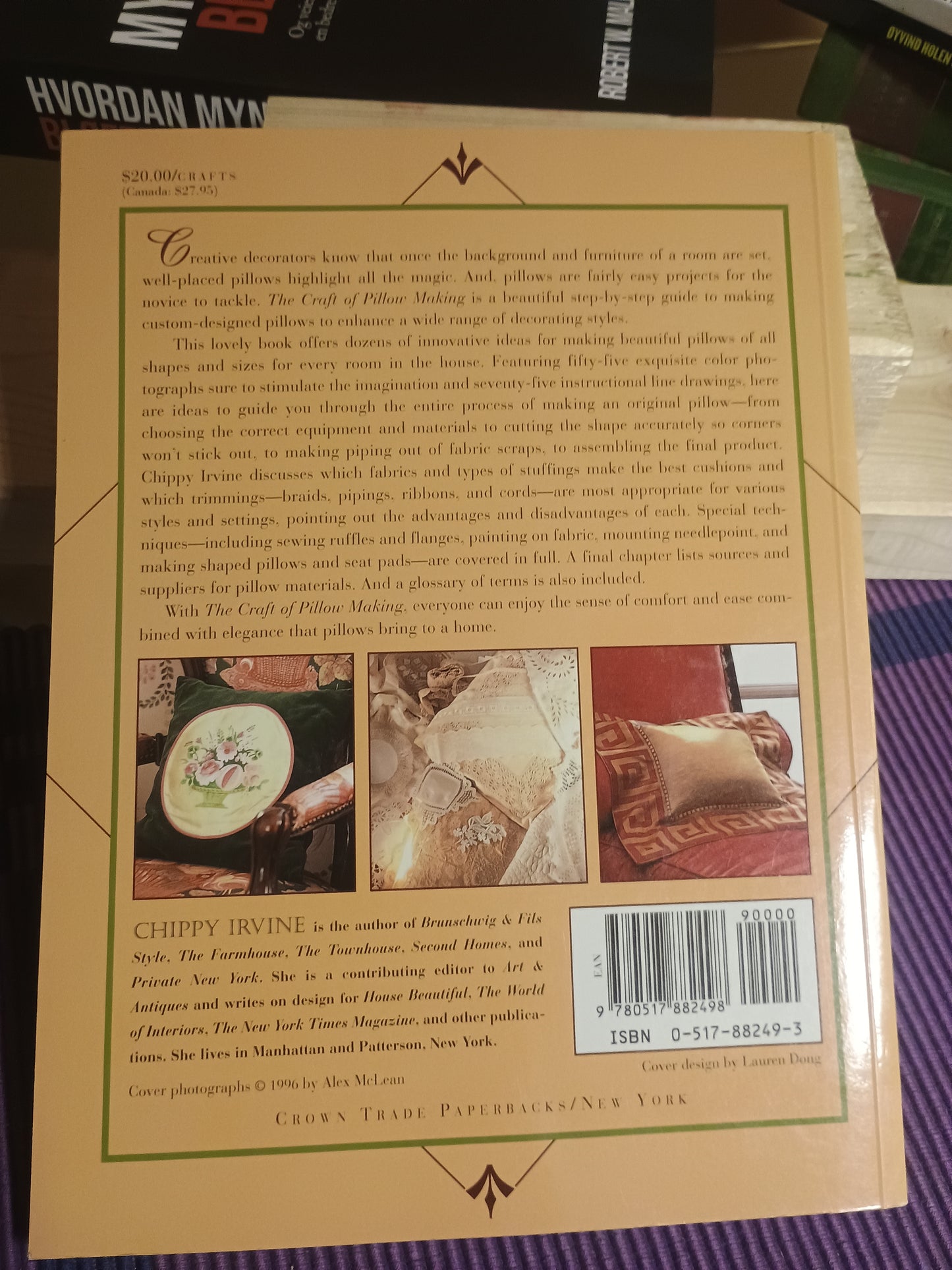 The craft of pillow making, Chippy Irvine