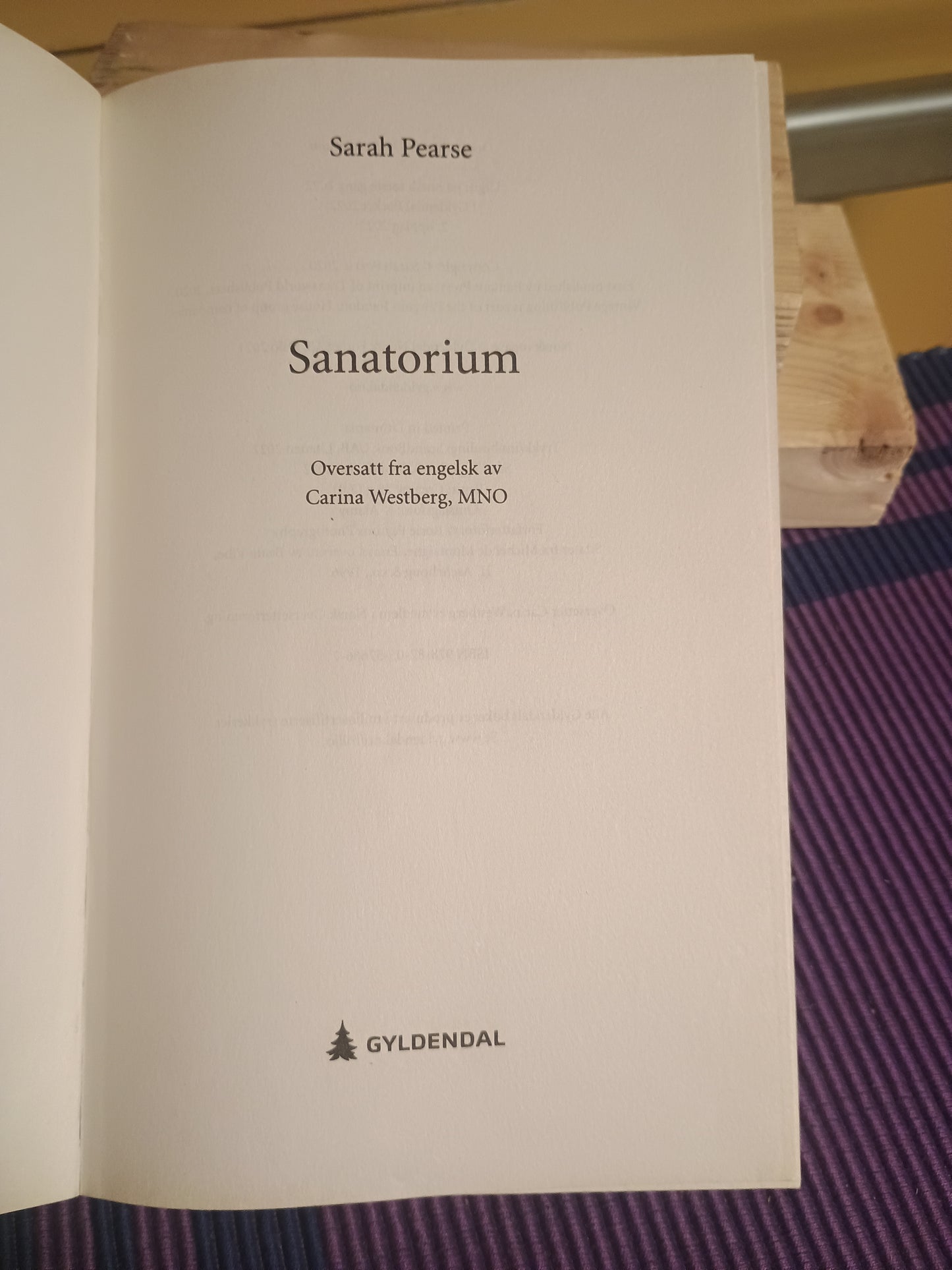 Sanatorium, Sarah Pearse