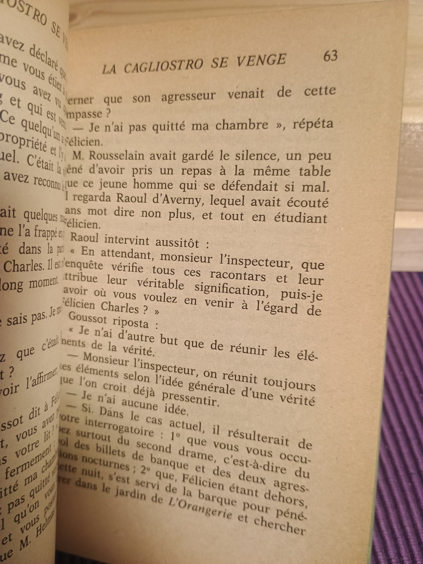 La Cagliostro se venge, Maurice Leblanc