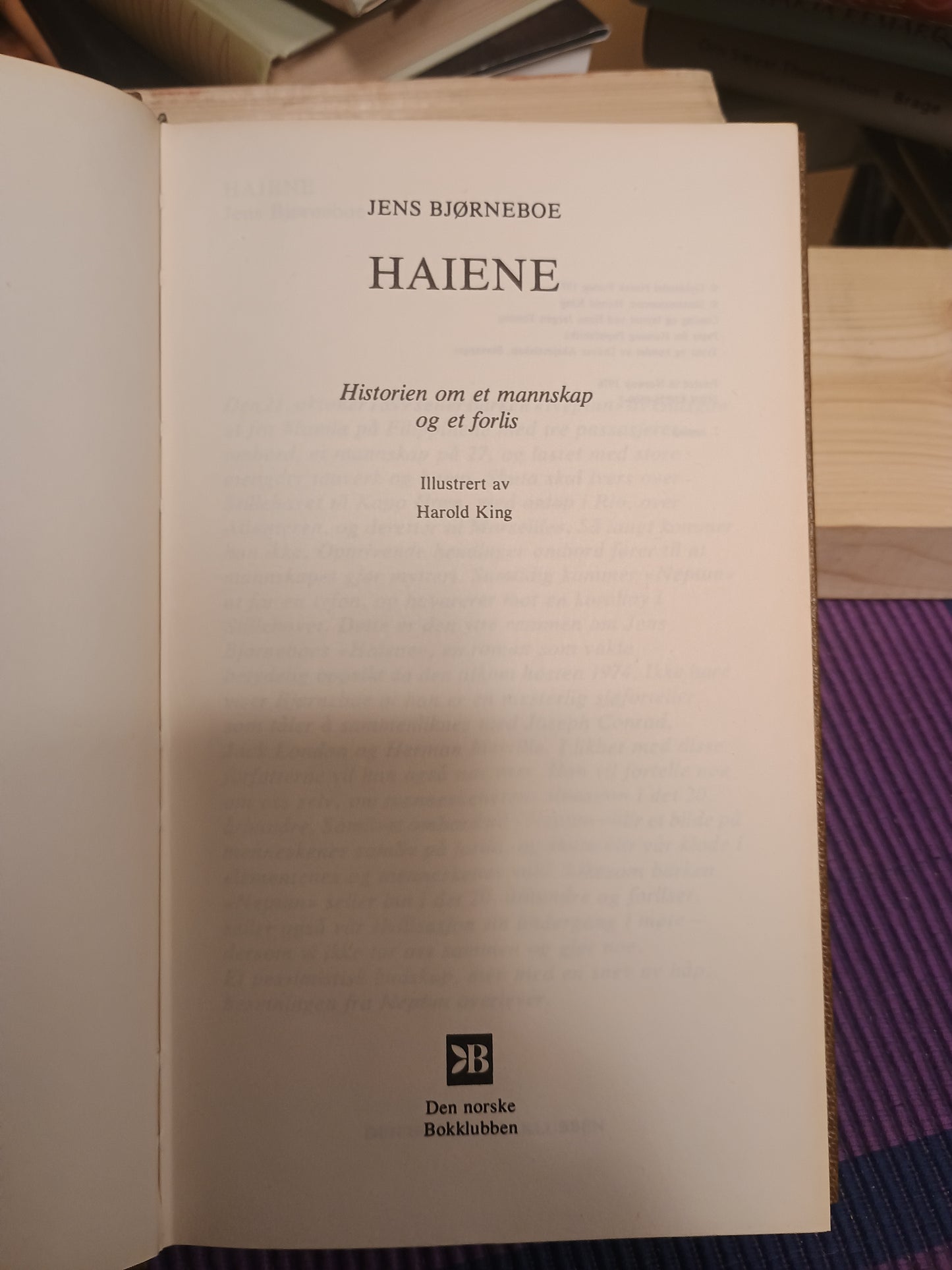 Haiene, Jens Bjørneboe