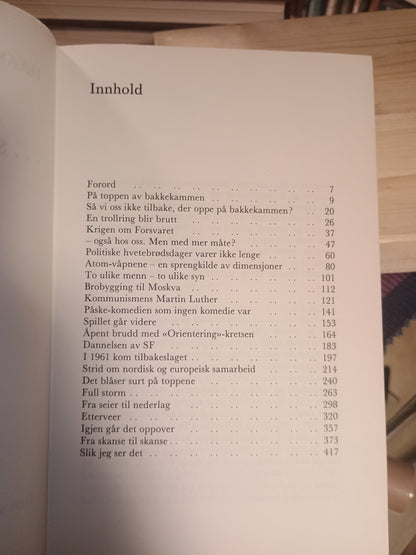 ....slik jeg ser det. Haakon Lie