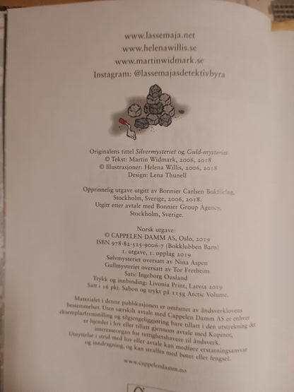 Sølvmysteriet. Gullmysteriet., Martin Widmark og Helena Willis