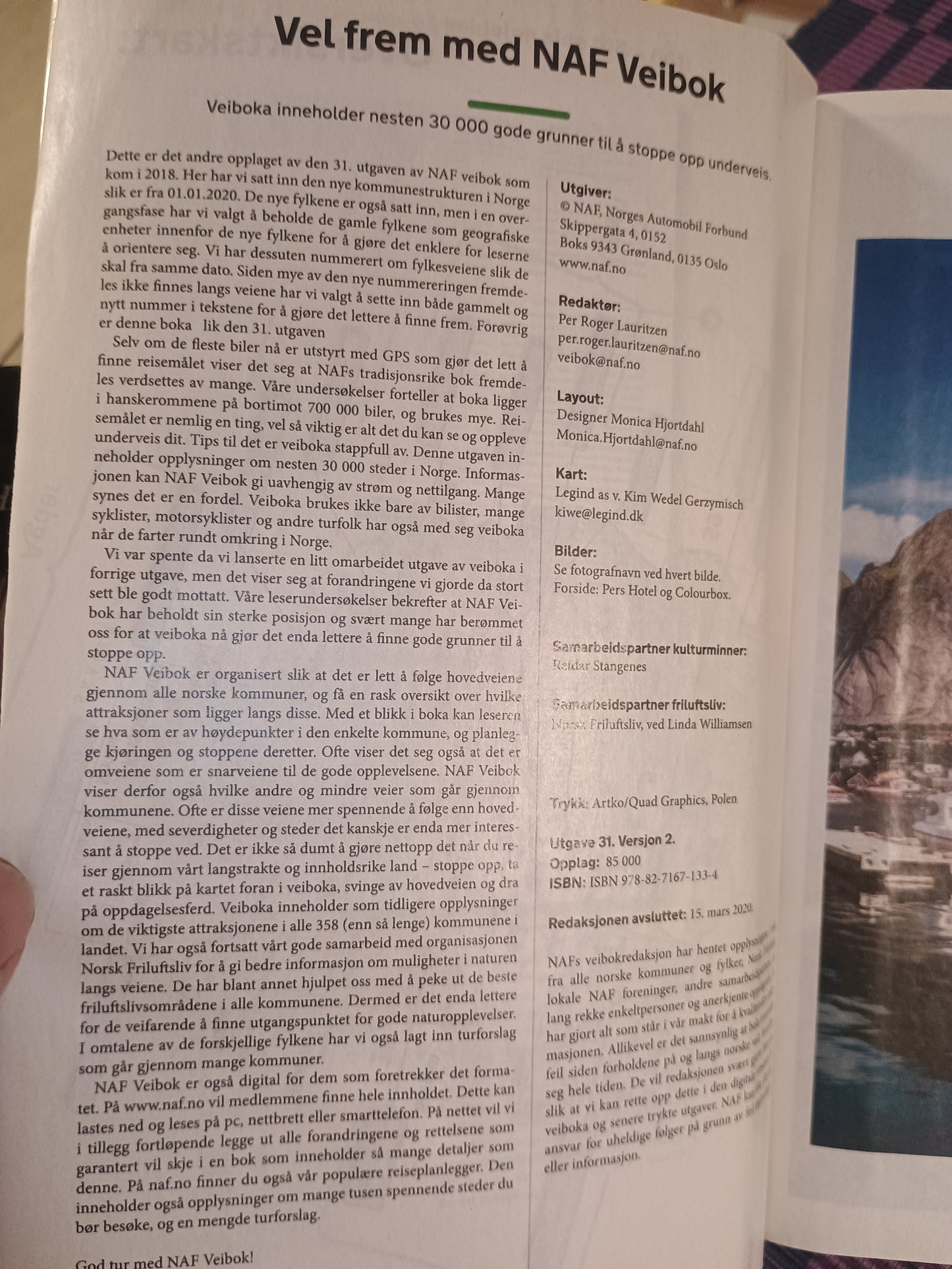 NAF Veibok 31. utgave. Gjelder fra 2020