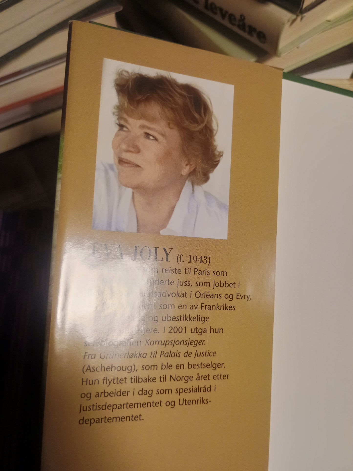 Er det en slik verden vi vil ha?, Eva Joly