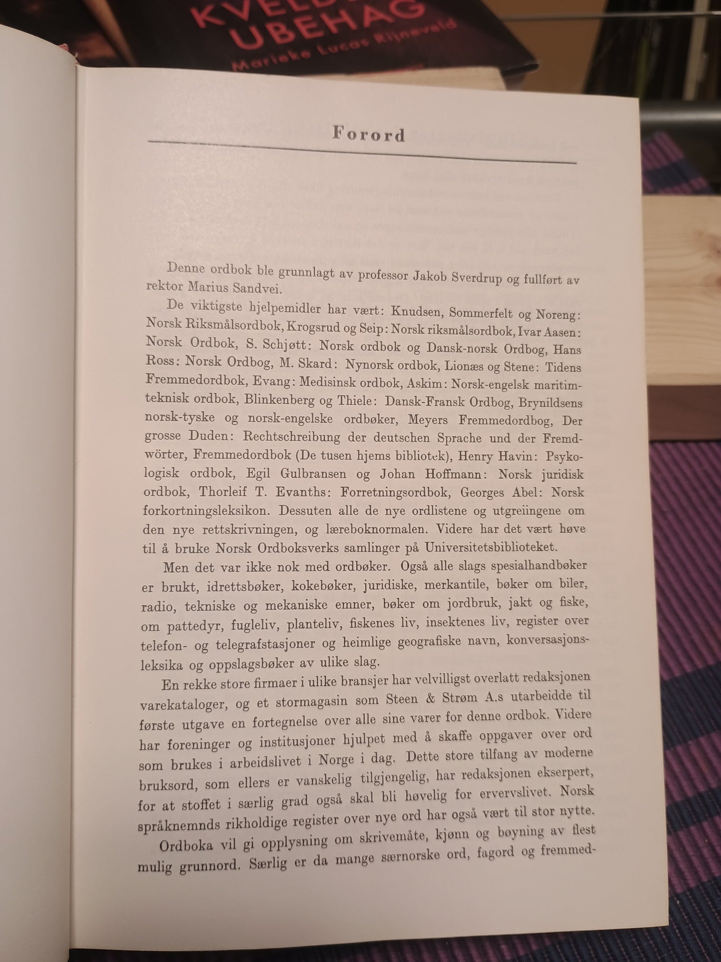 Norsk rettskrivningsordbok, Jacob Sverdrup og Marius Sandvei