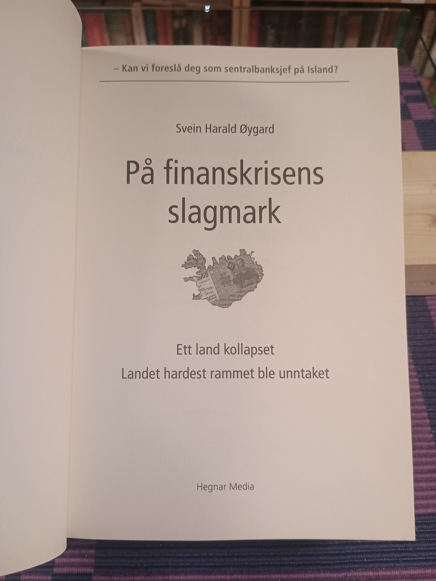 På finanskrisens slagmark, Svein Harald Øygard