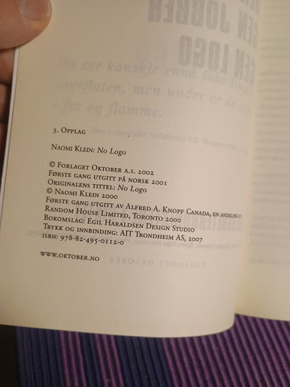 No logo. Naomi Klein