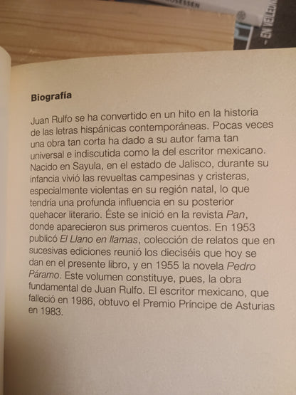 Pedro Páramo y el llano en llamas, Juan Rulfo