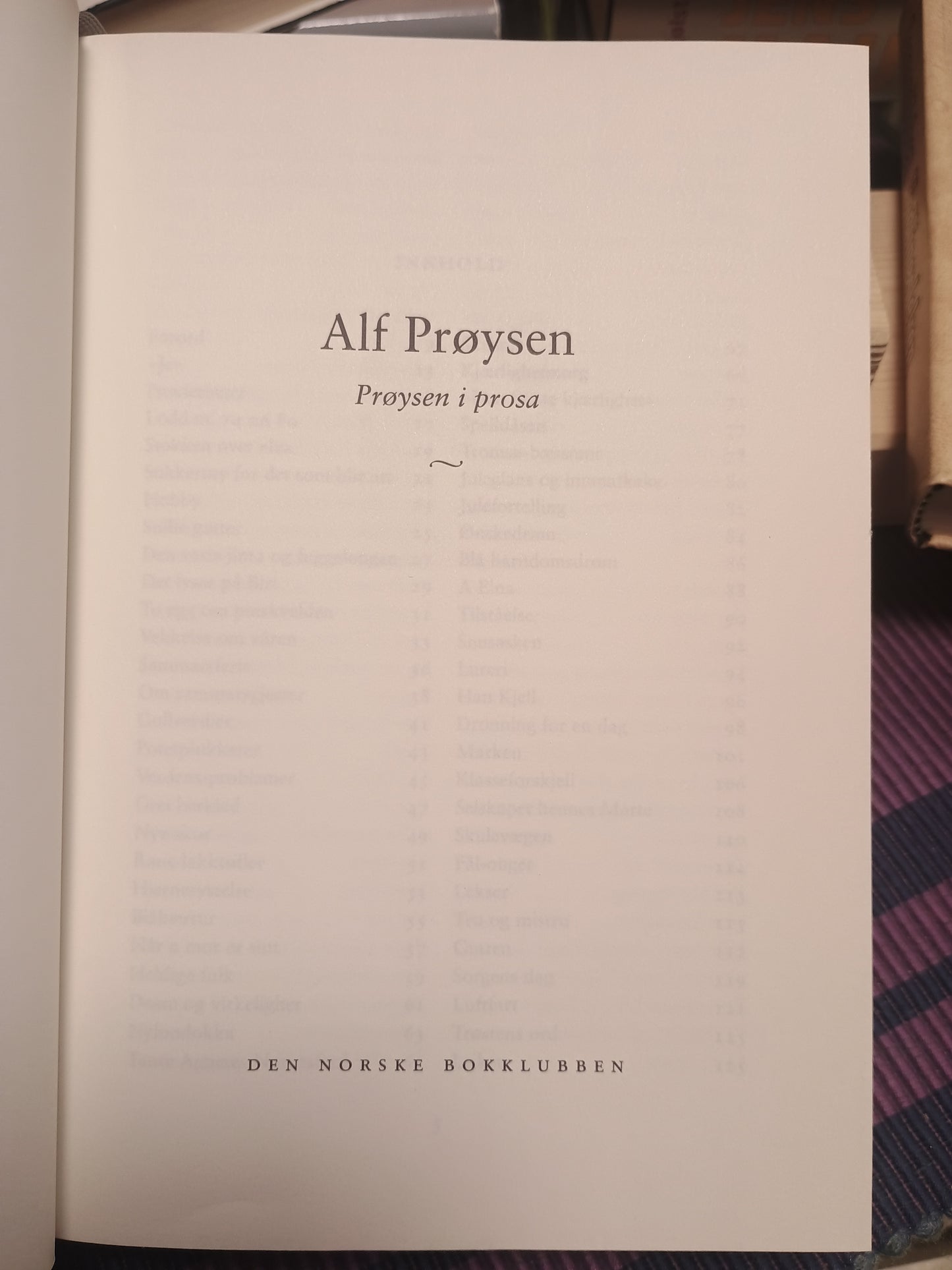 Prøysen i prosa, Alf Prøysen