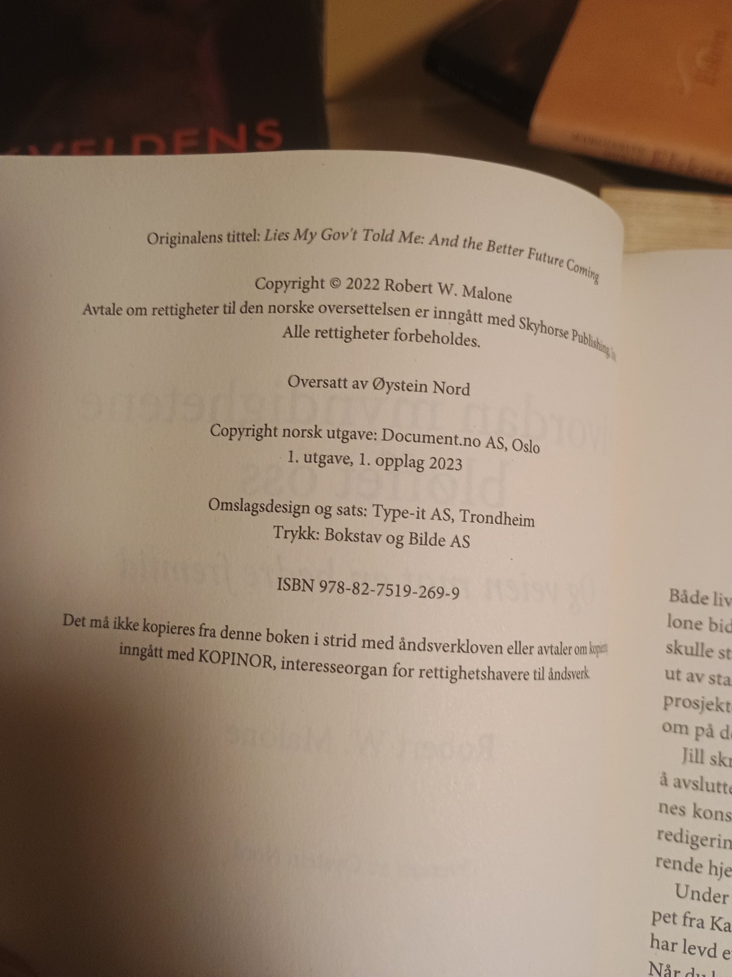 Hvordan myndighetene bløffet oss, Robert W. Malone