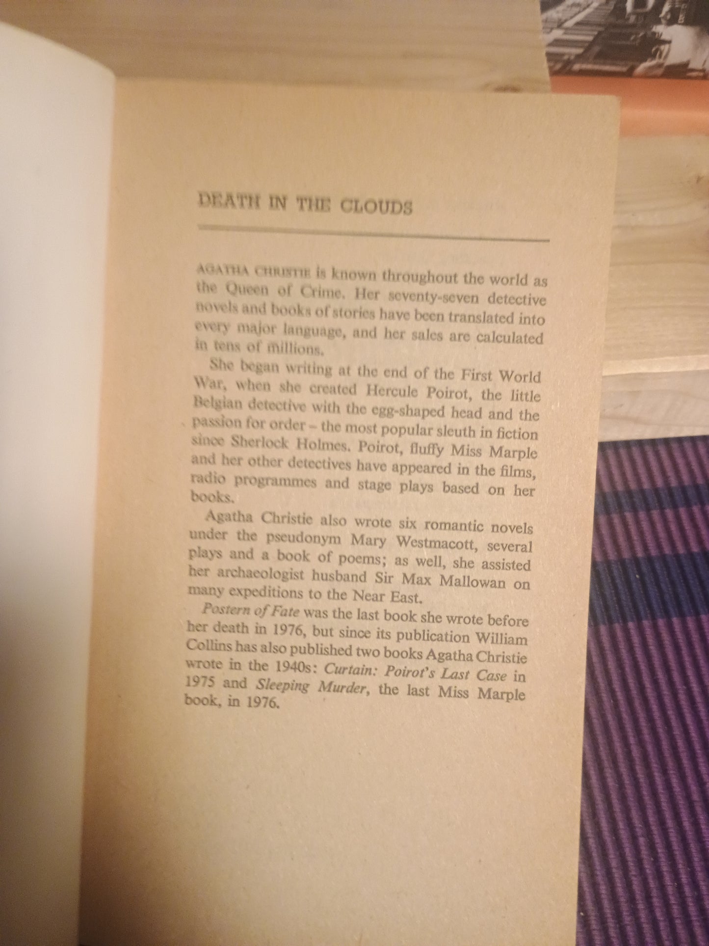 Death in the Clouds, Agatha Christie