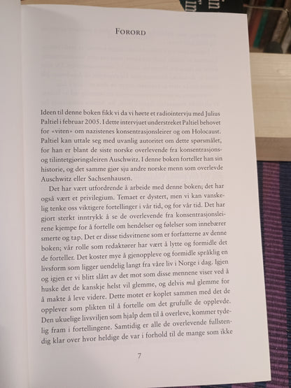 Tidsvitner: Fortellinger fra Auschwitz og Sachsenhausen, Jacob Lothe og Anette Storeide (red.)