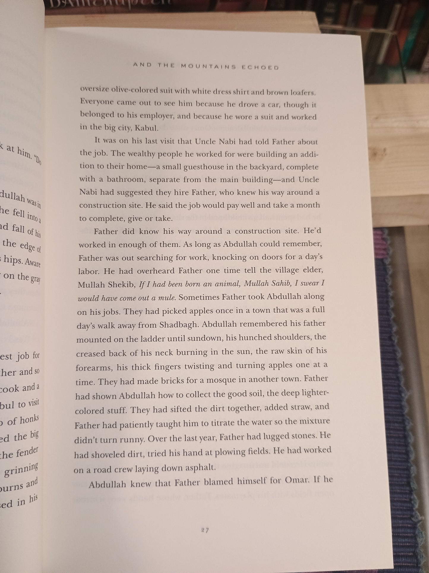 And the Mountains Echoed, Khaled Hosseini