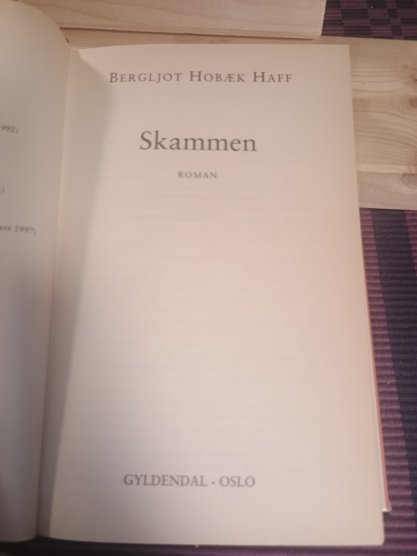 Skammen, Bergljot Hobøl Haff