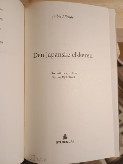 Den japanske elskeren. Isabel Allende