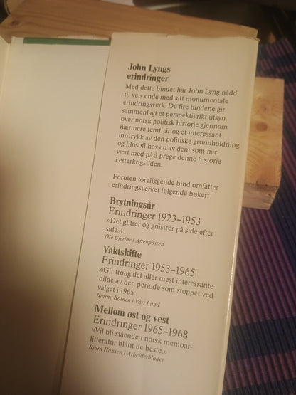 Fra borgerfred til politisk blåmandag, John Lyng