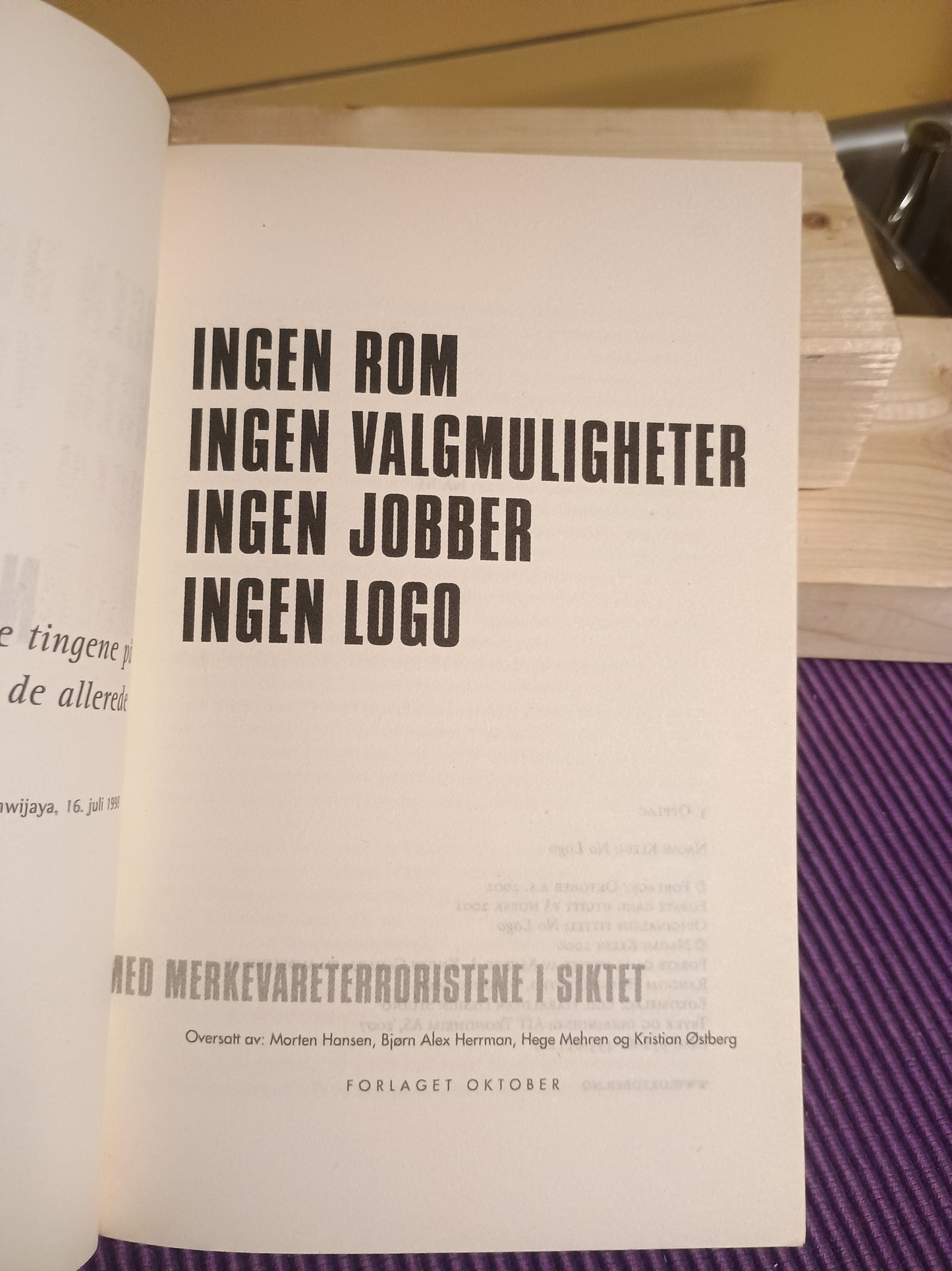 No logo. Naomi Klein