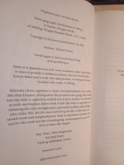 Vi løser mord, Richard Osman