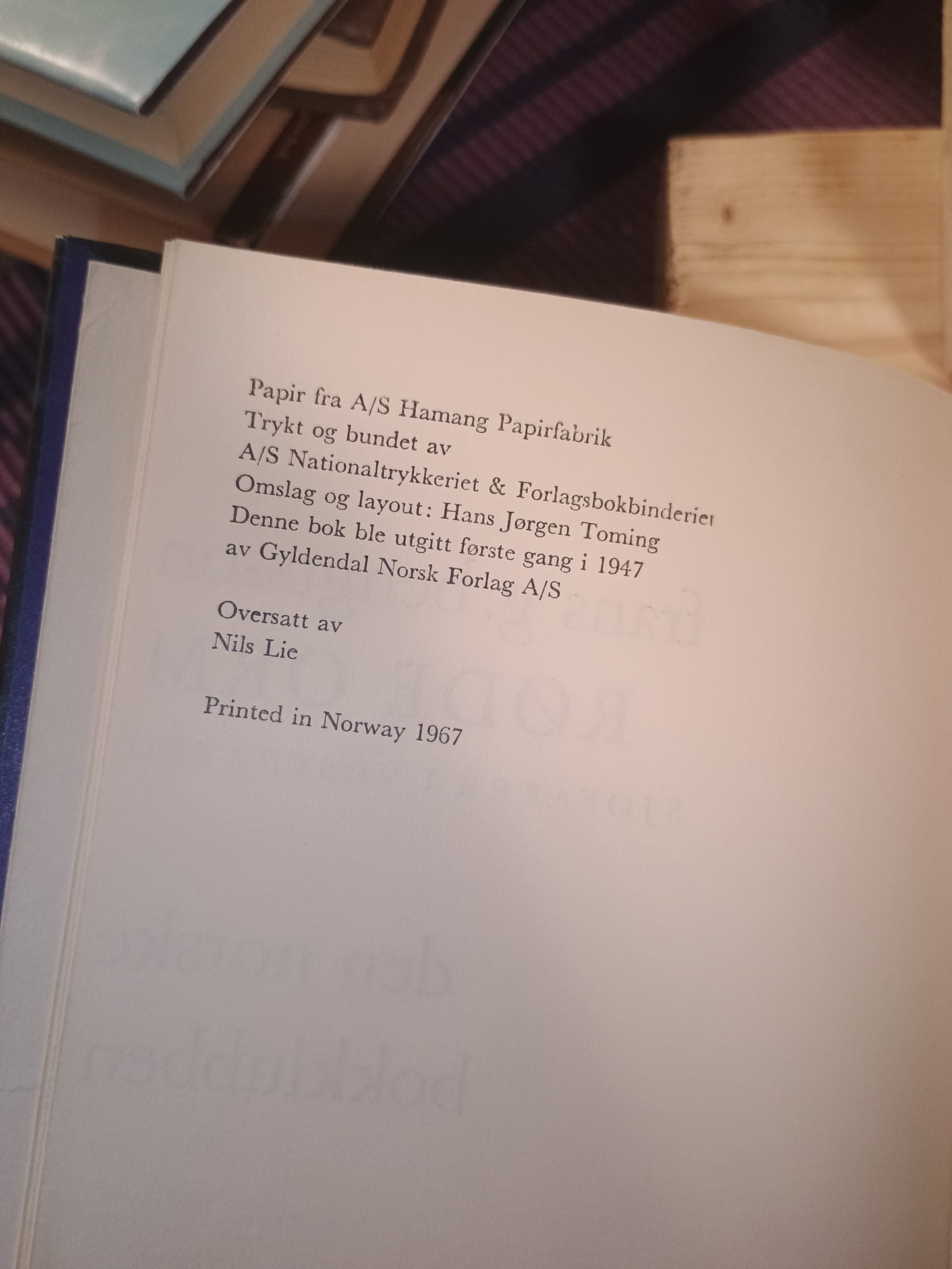 Røde orm, Frans G. Bengtsson