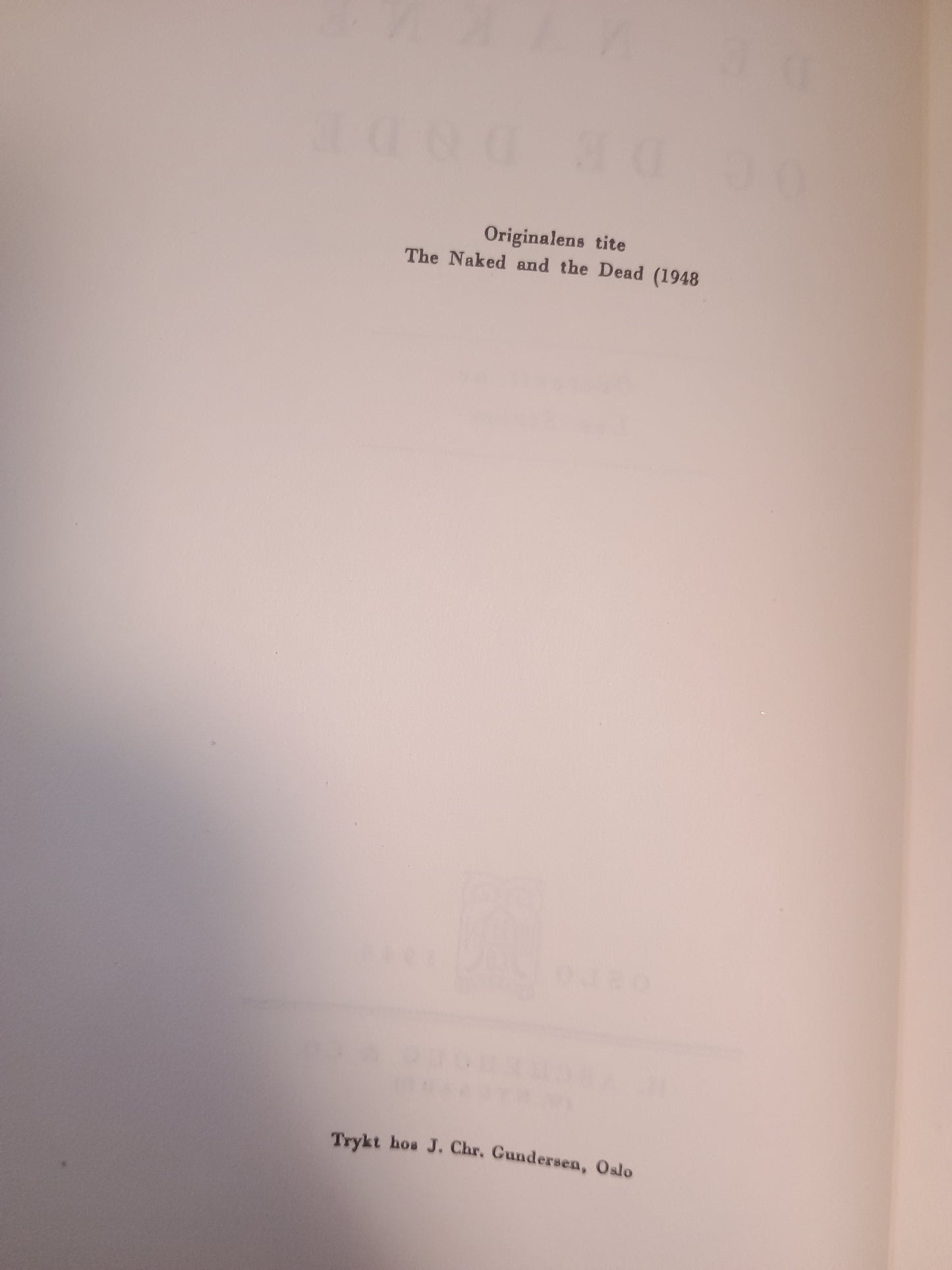 De nakne og de døde, Norman Mailer