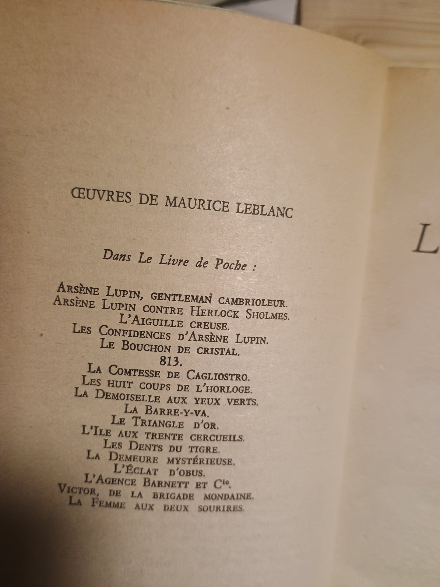 La Cagliostro se venge, Maurice Leblanc
