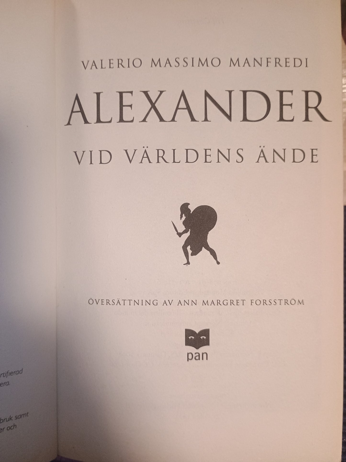 Alexander: Vid världens ände, Valerio Massimo Manfredi