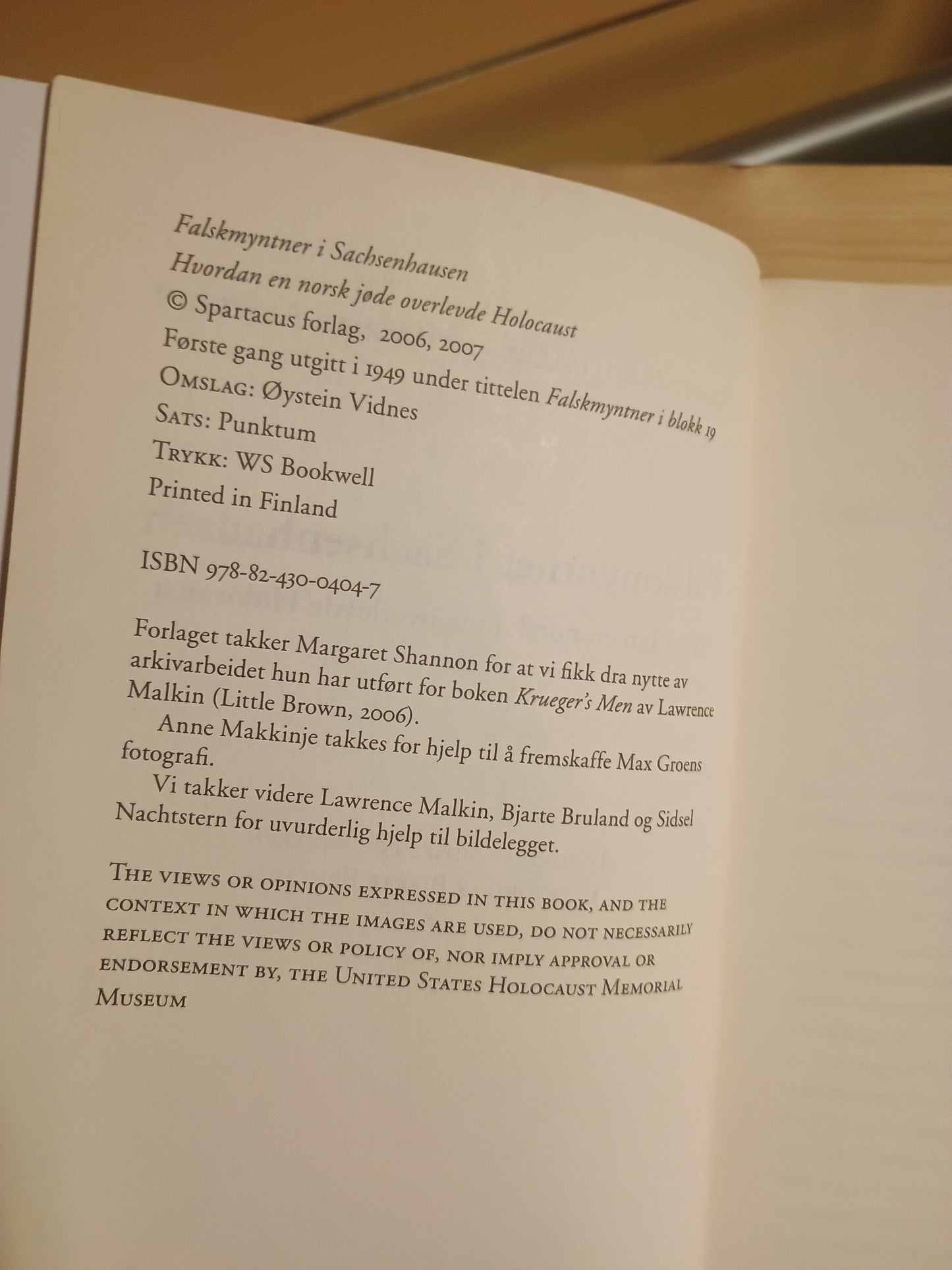 Falskmyntner i Sachsenhausen, Moritz Nachtstern og Ragnar Arntzen