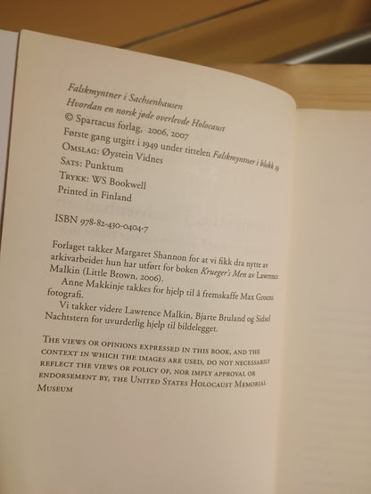 Falskmyntner i Sachsenhausen, Moritz Nachtstern og Ragnar Arntzen