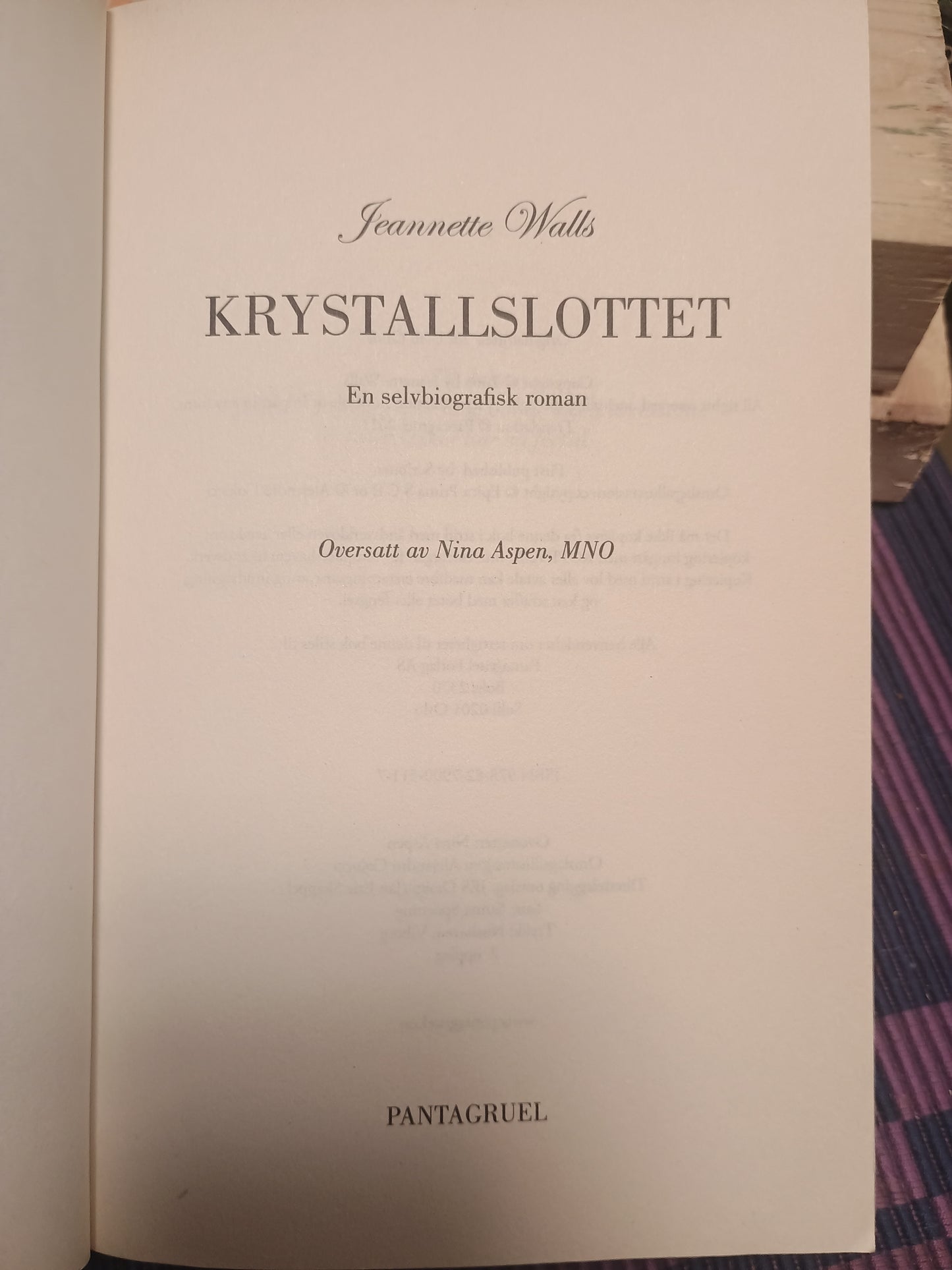 Krystall slottet, Jeannette Walls