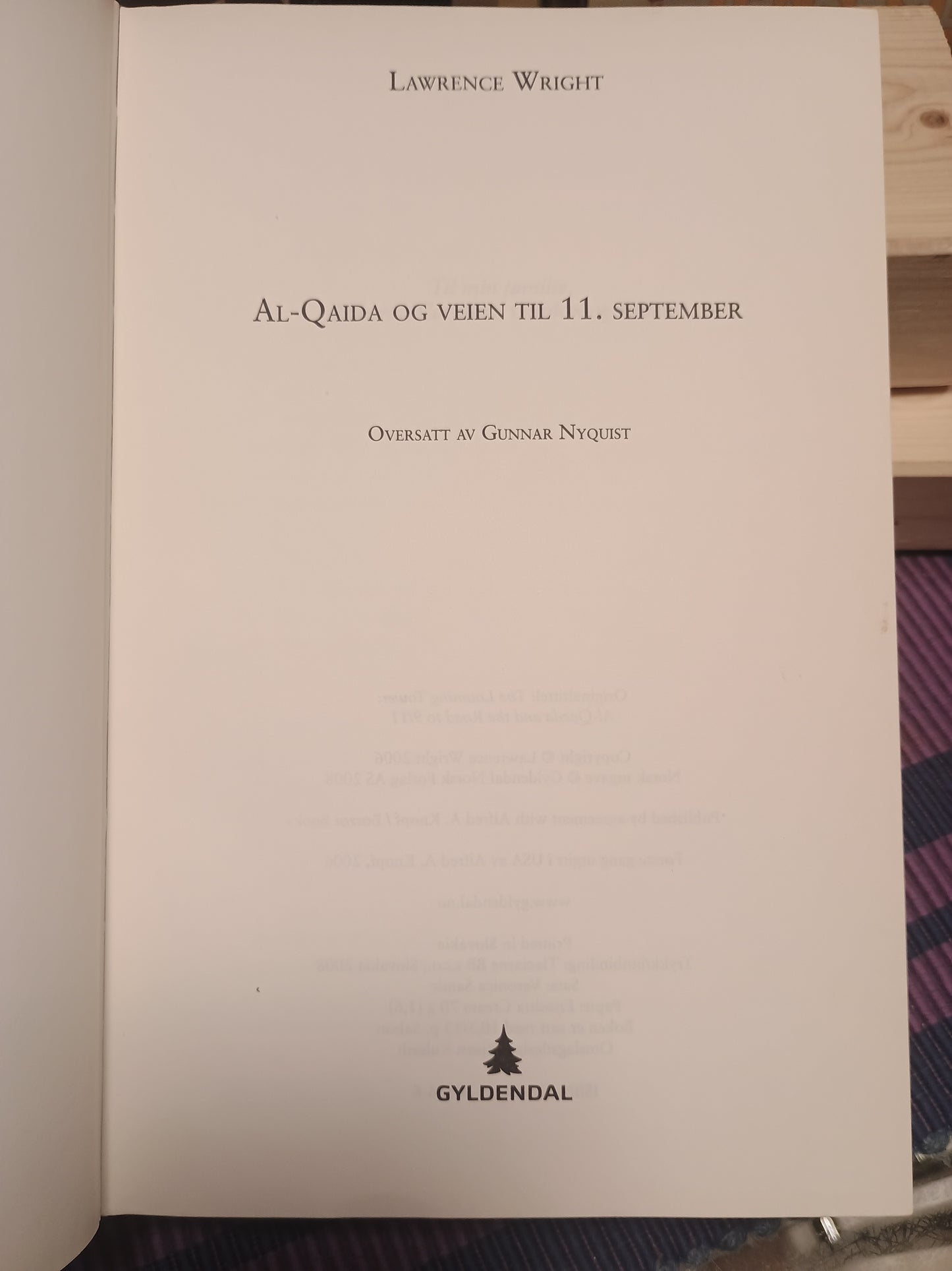 AL Qaida og veien til 11. september, Lawrence Wright