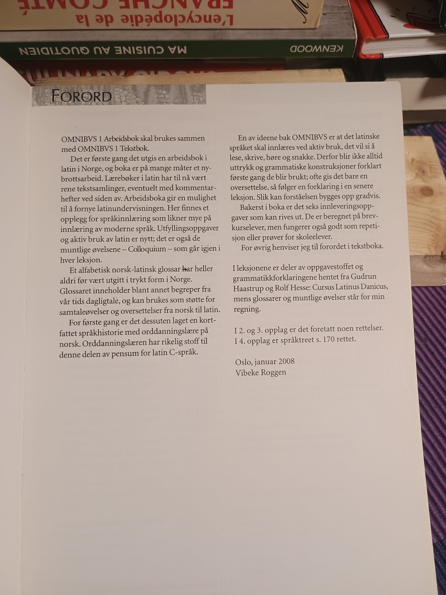 Omnibus 1: Arbeidsbok. Vibeke Roggen