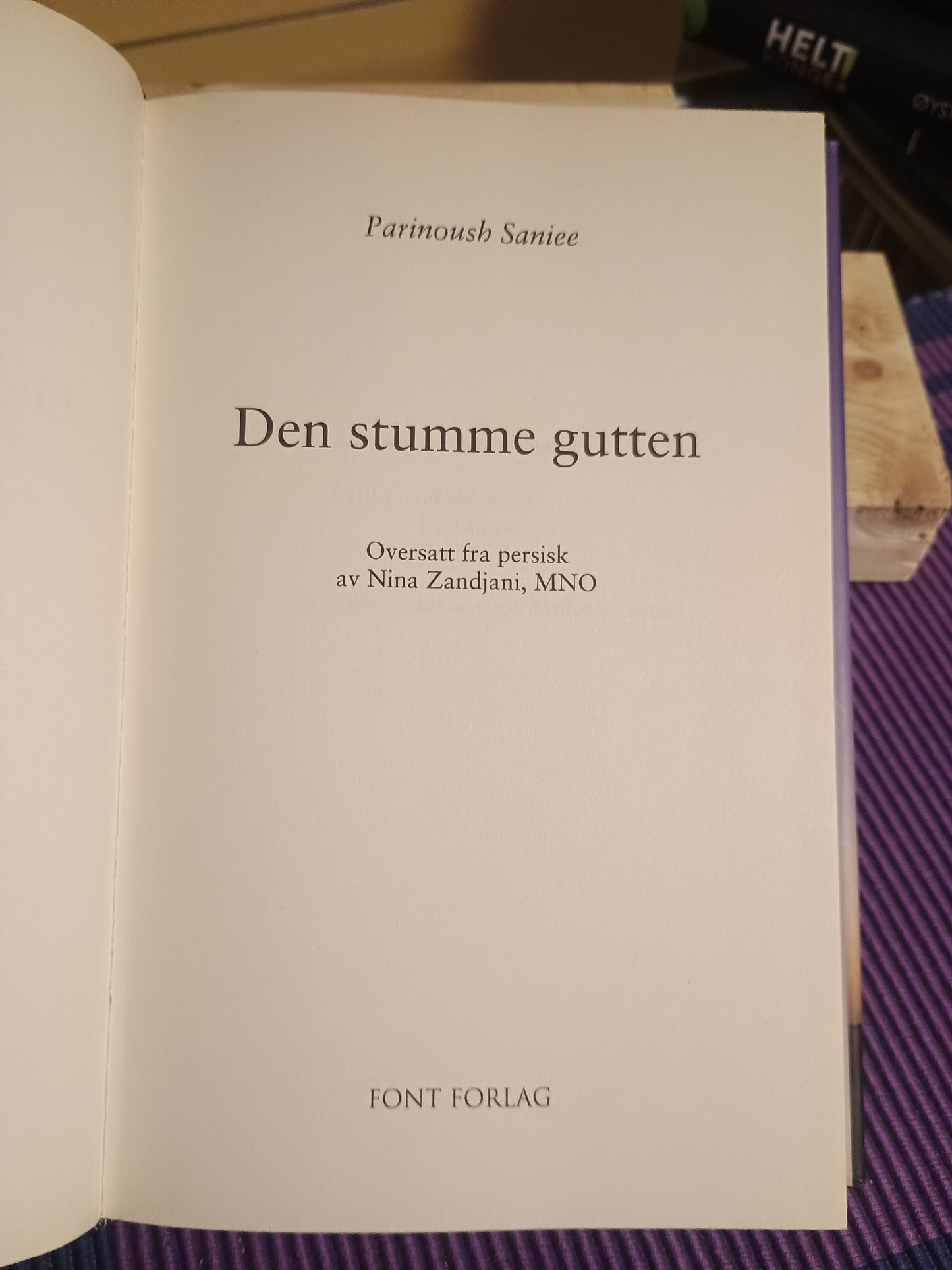 Den stumme gutten, Parinoush Saniee