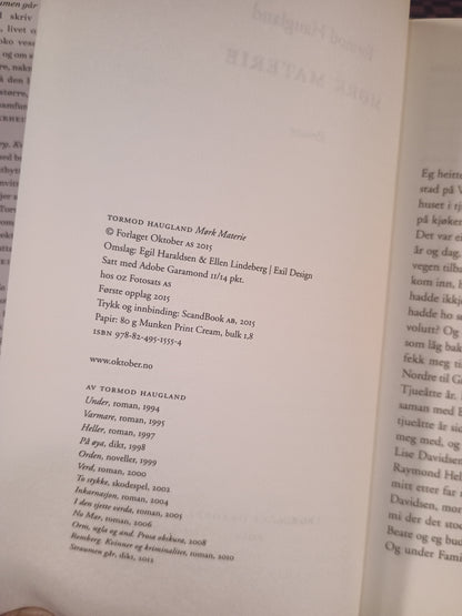 Mørk materie, Tormod Haugland