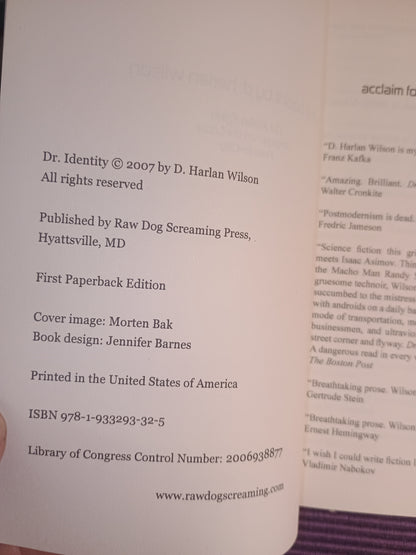 Dr. Identity, D. Harlan Wilson